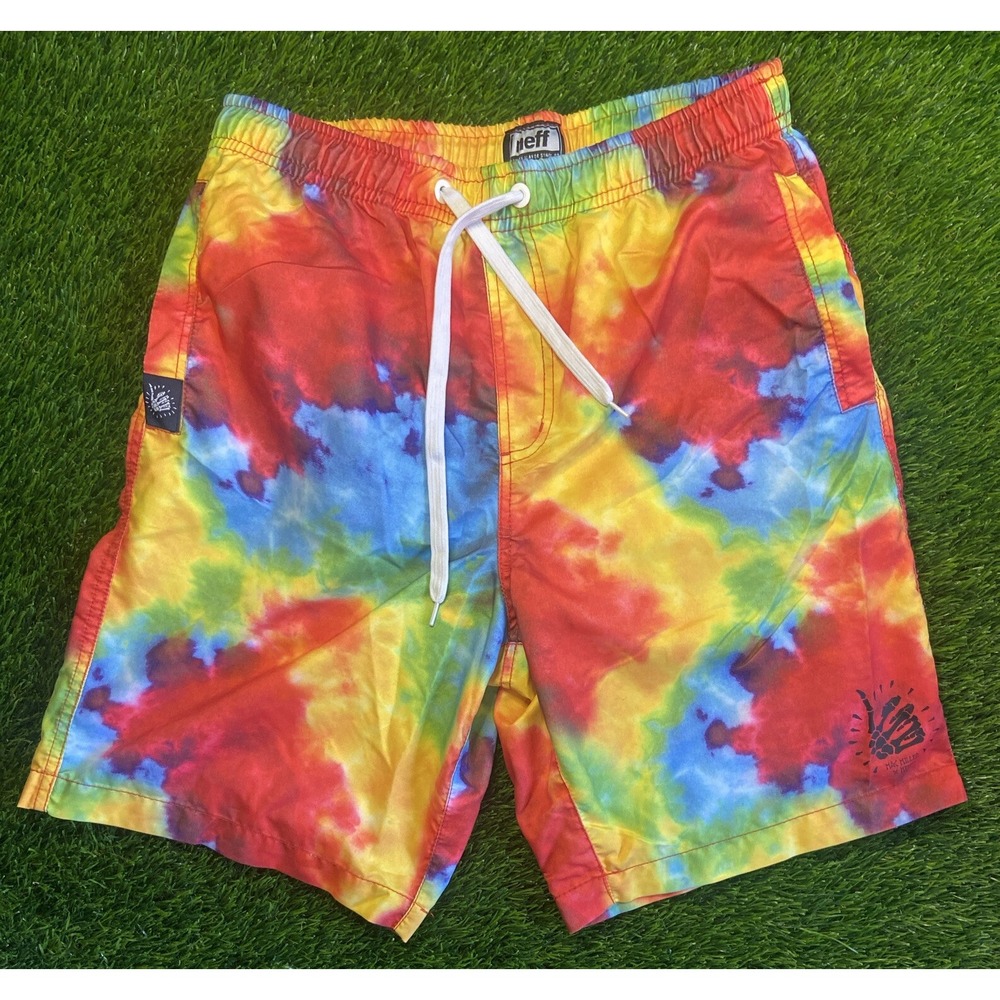 Mac Miller x Neff Tie-Dye Swim Trunks Shorts Most Dope Very Rare Size S EUC
